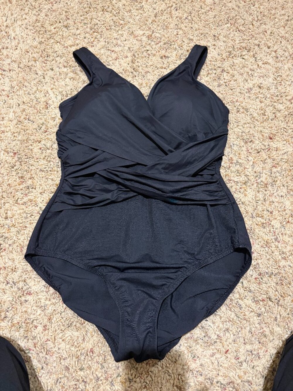Lands End DD-Cup SlenderSuit Wrap One Piece Swimsuit - Picture 3 of 14